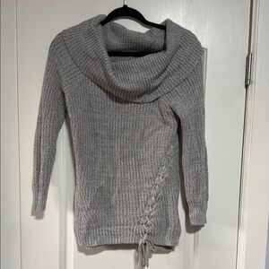 Gray Cowl Neck Sweater Jessica Simpson